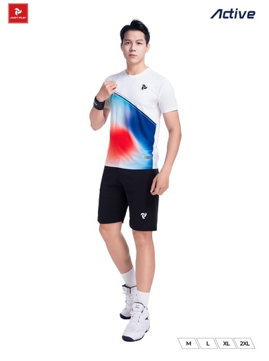 SPV040341 - Áo Thể Thao JUST PLAY Active Nam (Trắng, M) 