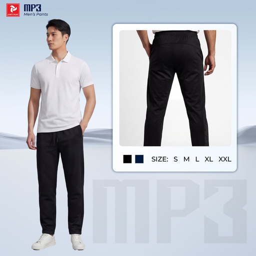 SPV041017 - Quần dài JUST PLAY MP3 (Đen, S) 