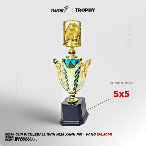 SPV042037 - Cúp iWin H125 P01 Xanh (Vàng, freesize) 